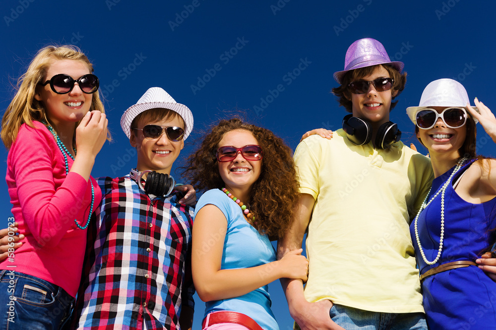 Young and happy Young and happy