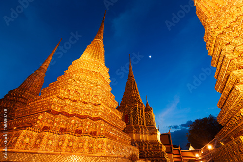 Tableau sur toile Wat Pho, Bangkok, Thaïlande