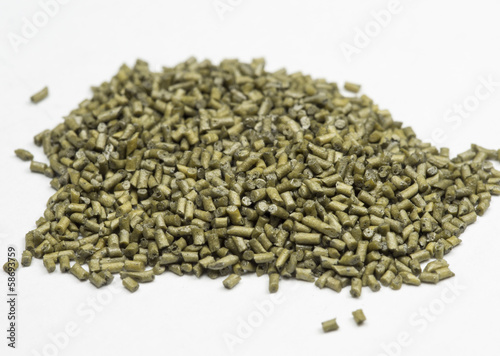 smokeless powder on white