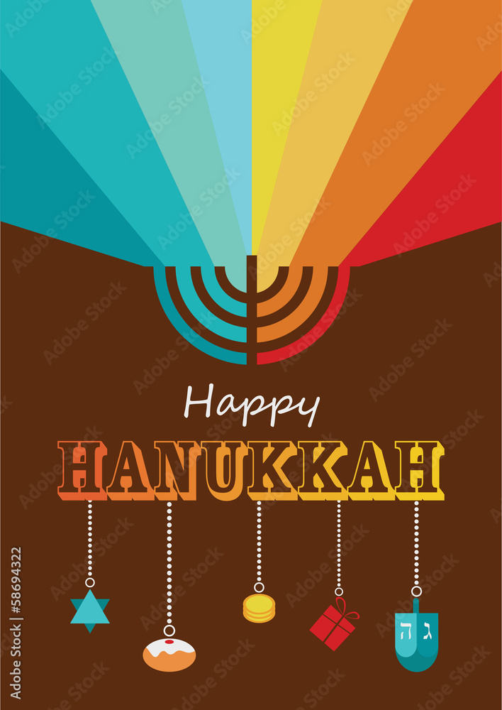 hanukkah infographics Stock Vector | Adobe Stock
