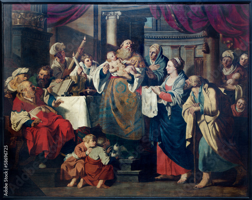 Leuven - Presentation of Jesus in the Temple paint