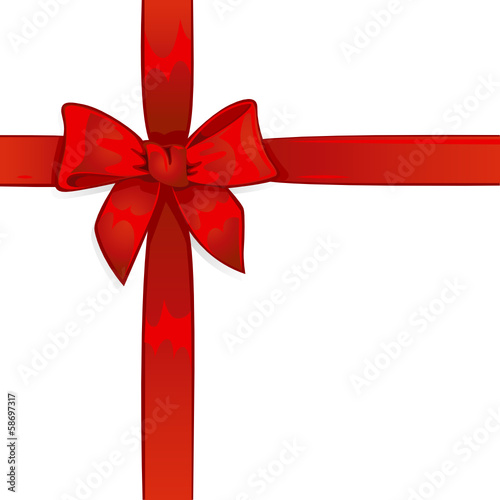 Rote Schleife Geschenk