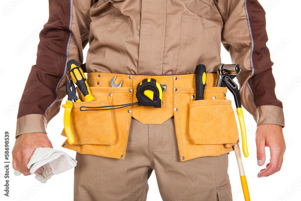 Toolbelt of a worker