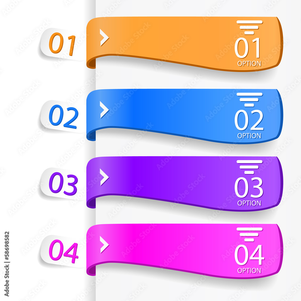 Modern infographics options banner Modern infographics options banner