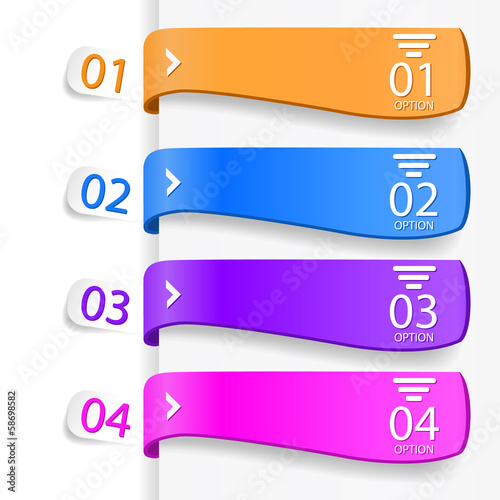 Modern infographics options banner