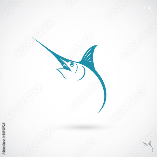 Obraz na plátně Marlin fish sign