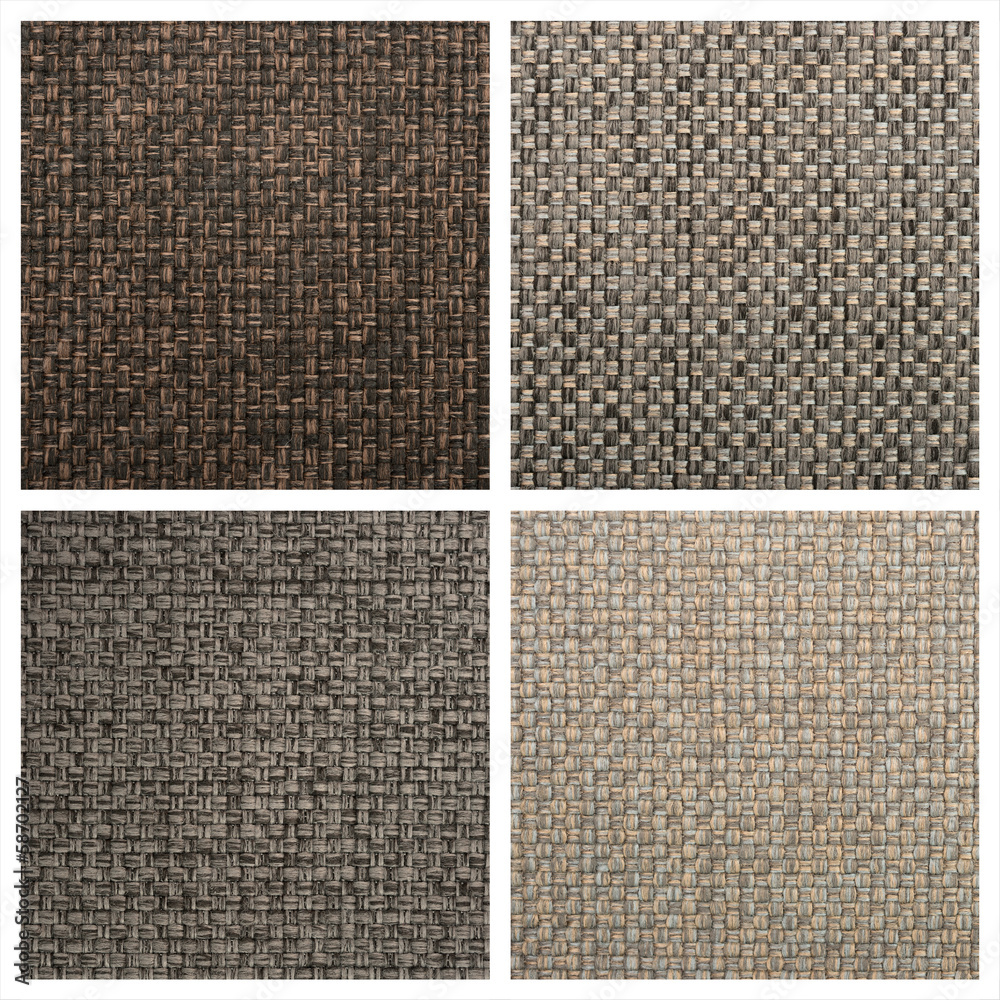 Fototapeta premium Set from four textile backgrounds