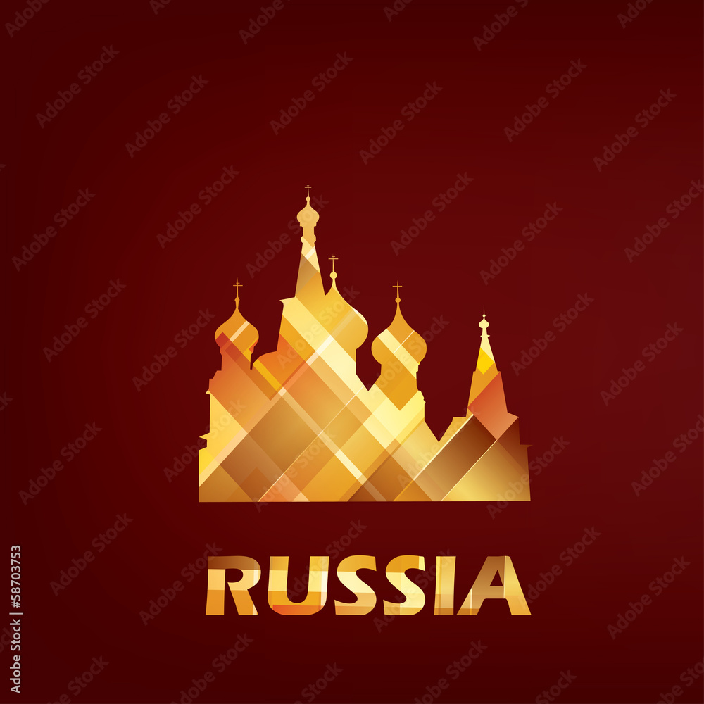 saint Basil cathedral symbol, Russia, Moscow