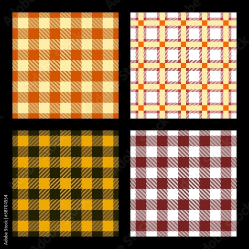 Checkered background set