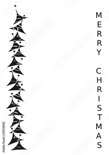 tannenbäume - schwarz-weiss