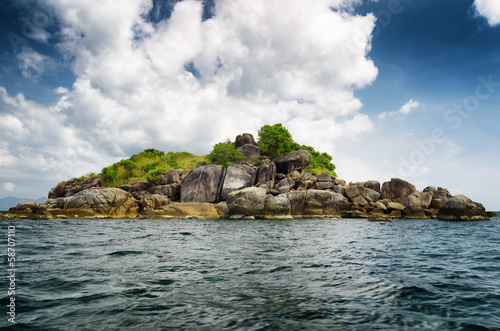 Rocky island in Andaman sea