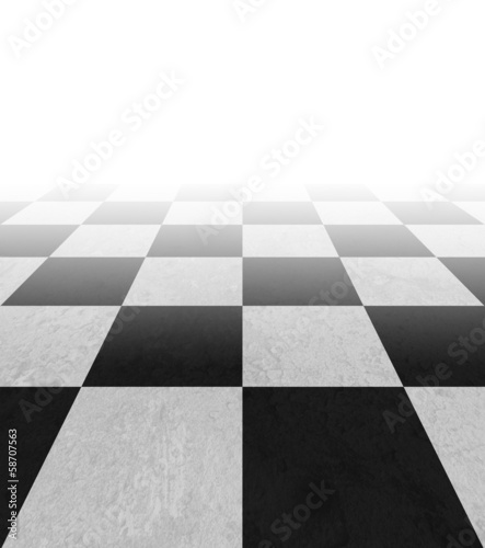 Photographie Checkered background floor pattern in perspective