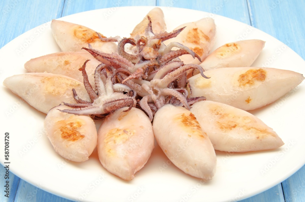 Calamares a la parrilla