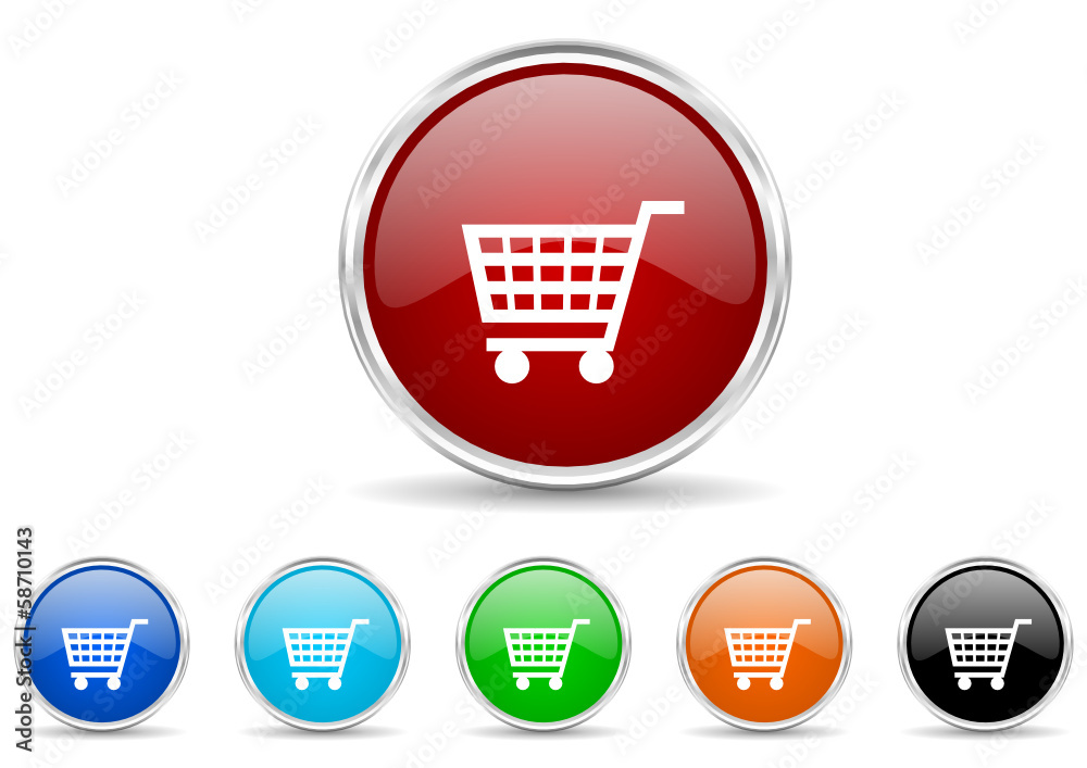 cart icon vector set cart icon vector set