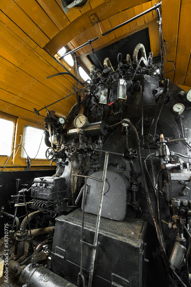 Fototapeta premium old train boiler