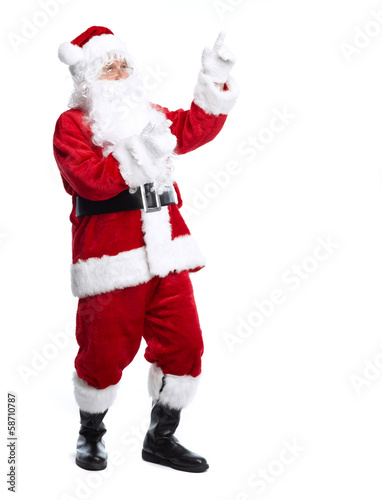 Santa Claus isolated on white.