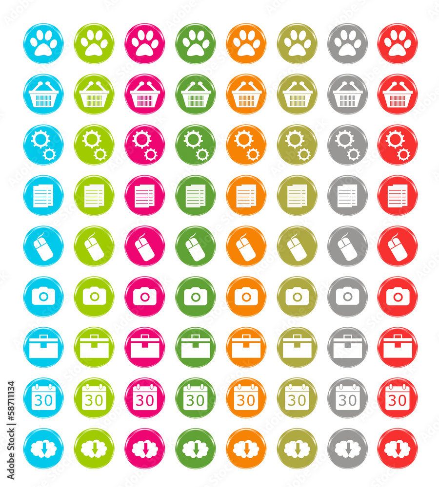 Iconos de colores para Web Iconos de colores para Web