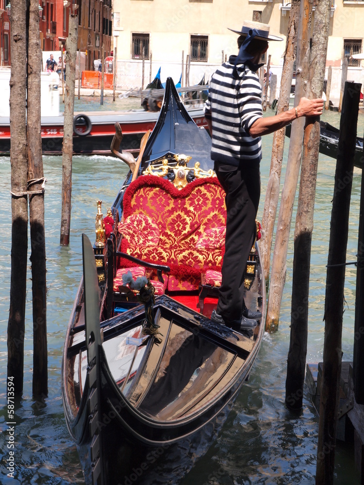 Naklejka premium Venetian gondola.