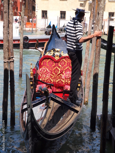 Venetian gondola.