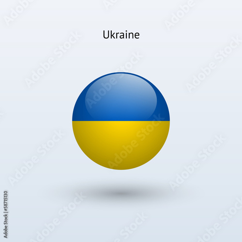 Free Download Ukraine round flag. Vector illustration. - GFXLoad