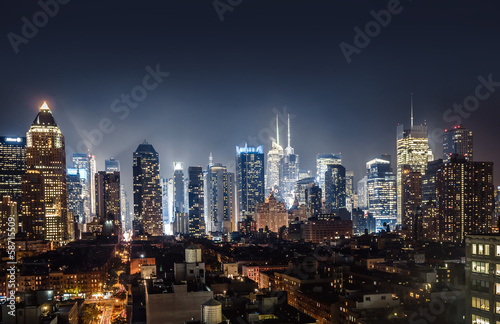 Night view of Midtown Manhattan