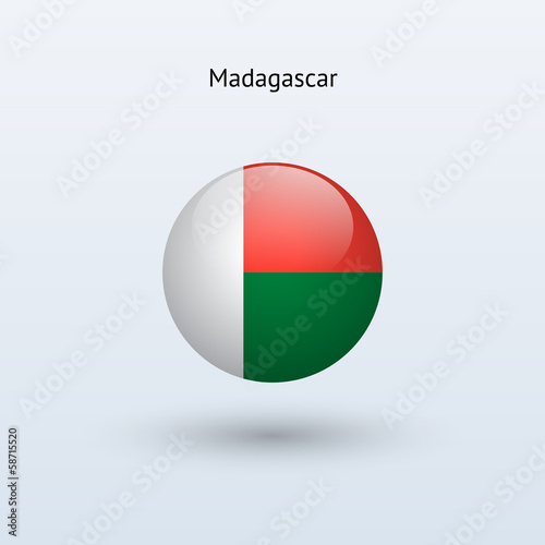 Free Download Madagascar round flag. Vector illustration. - GFXLoad