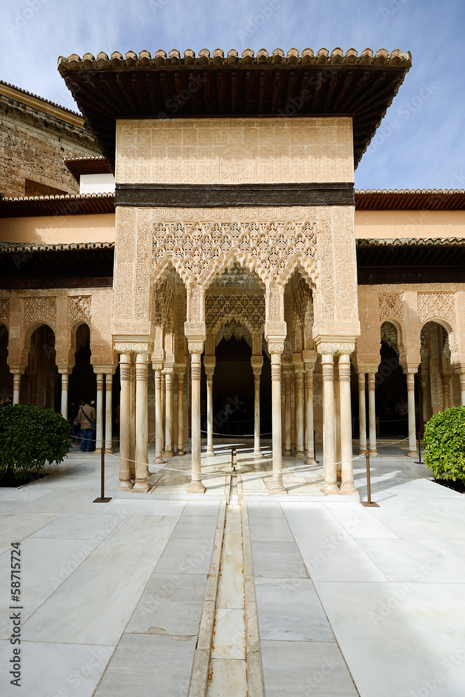 Courtyard of the Lions in the Alhambra
