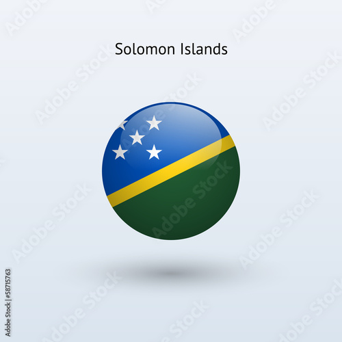 Free Download Solomon Islands round flag. Vector illustration. - GFXLoad