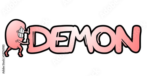 Foto Demon message