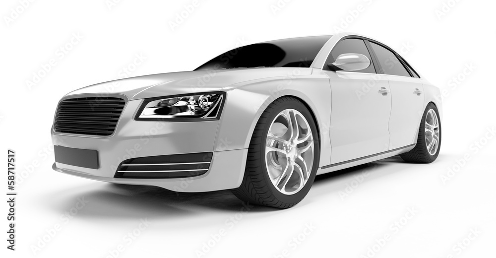illustration of a concept sports sedan