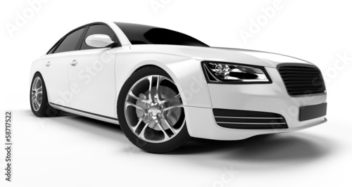 illustration of a concept sports sedan © Sebastian Kaulitzki