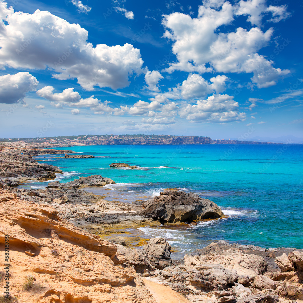 Es calo Escalo de san Agustin Beach in Formentera