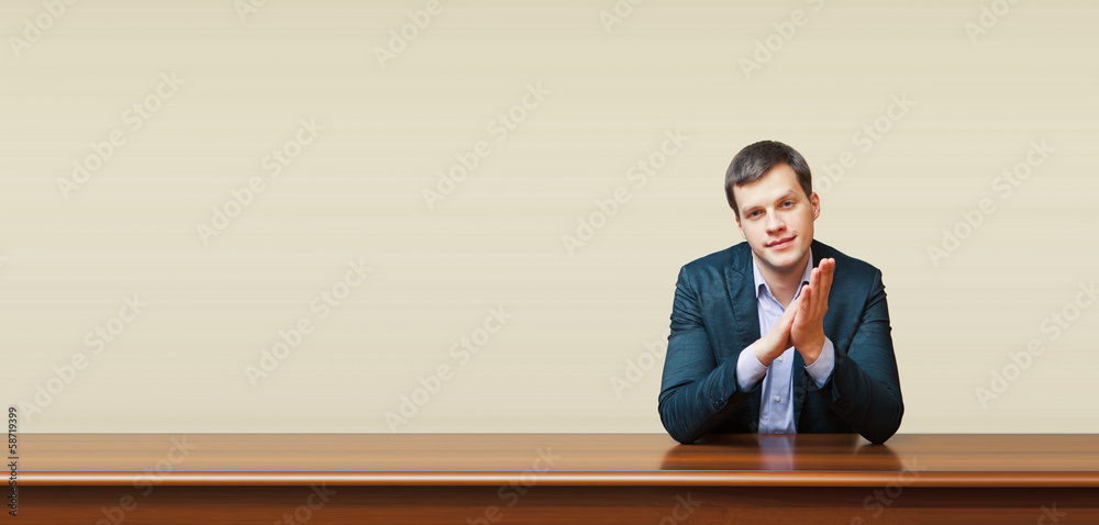 business man on a desk