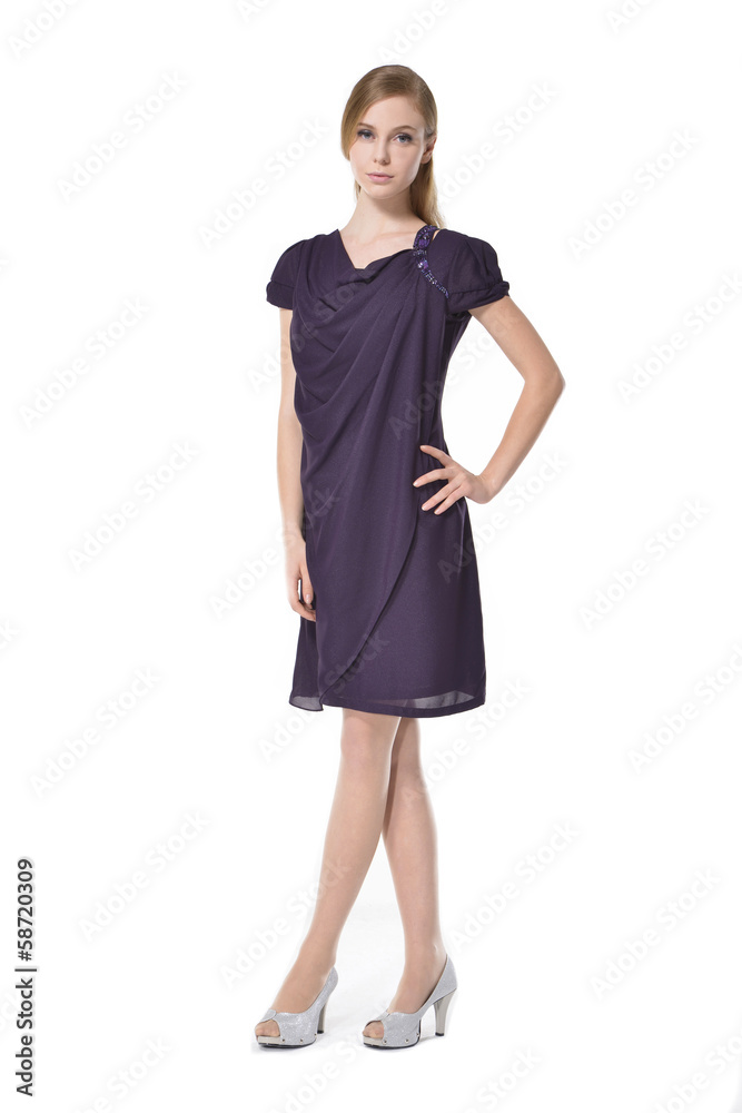 Full length Portrait of beautiful young woman posing Full length Portrait of beautiful young woman posing