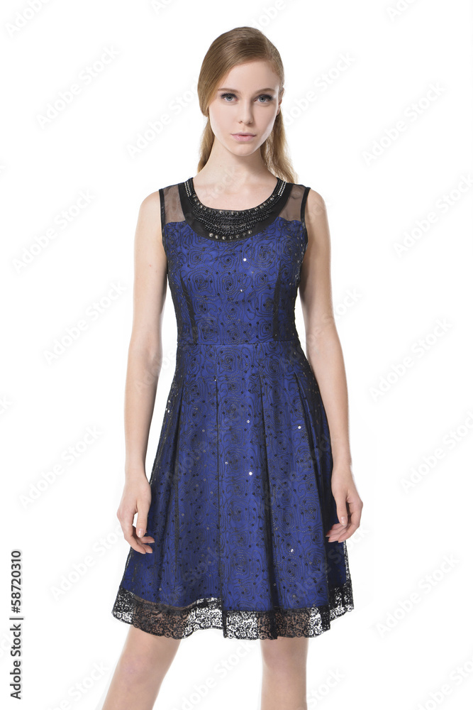 fashion shot of girl posing in studio fashion shot of girl posing in studio