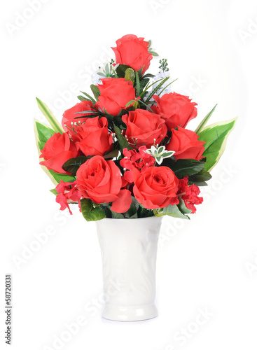 Fototapeta Naklejka Na Ścianę i Meble -  flowers in vase isolated