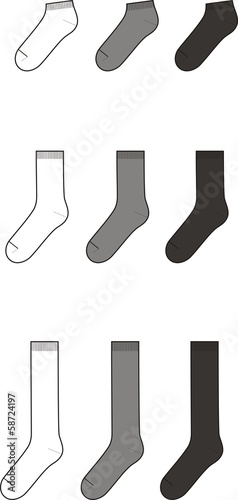 Vector illustration of socks