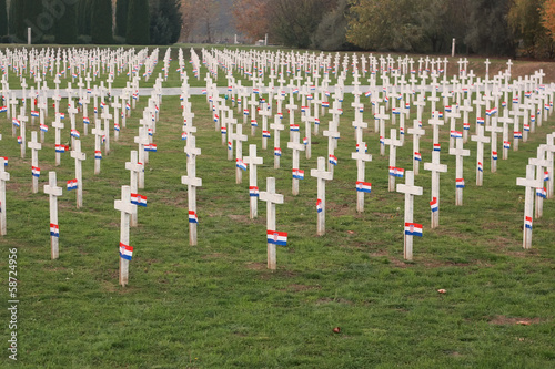 Memorial cemetery of Croatian soldiers in war 1991.