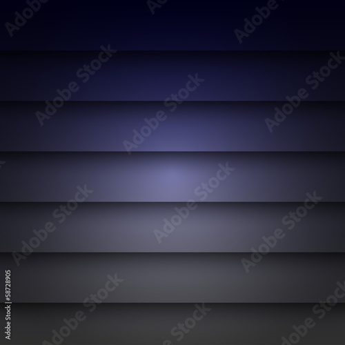 Abstract background with blue paper layers