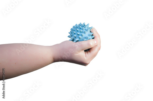 Massage ball in hand