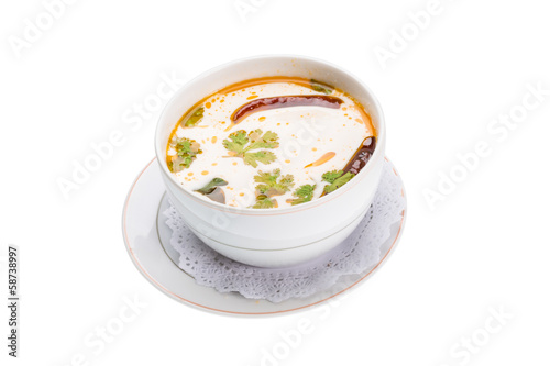 Thai famous soup Thom Yam