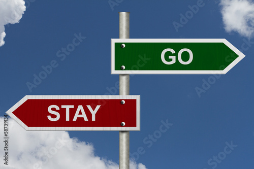 Photography Stay versus Go