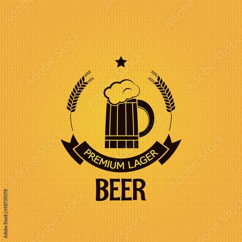beer mug barley design background