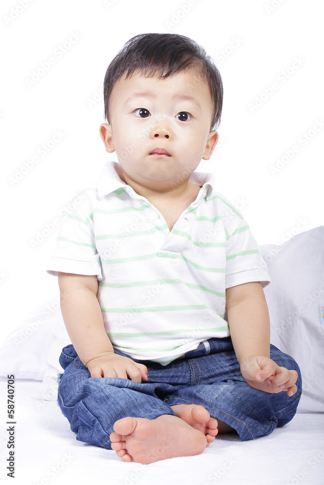 little boy smile and do activity something little boy smile and do activity something