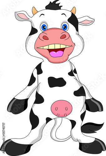 funny cow cartoon