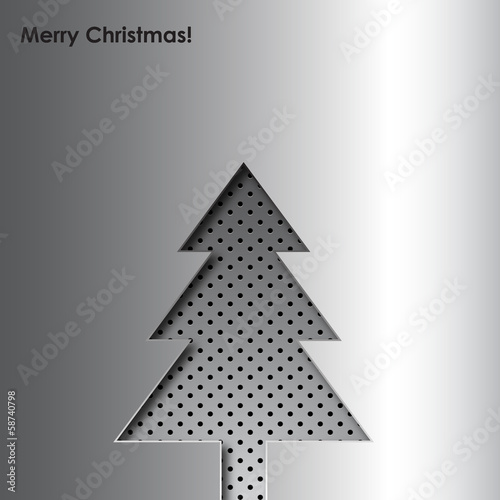 Metal Christmas tree background