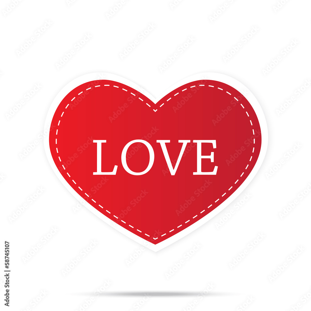 red heart married wedding invitation isolated red heart married wedding invitation isolated