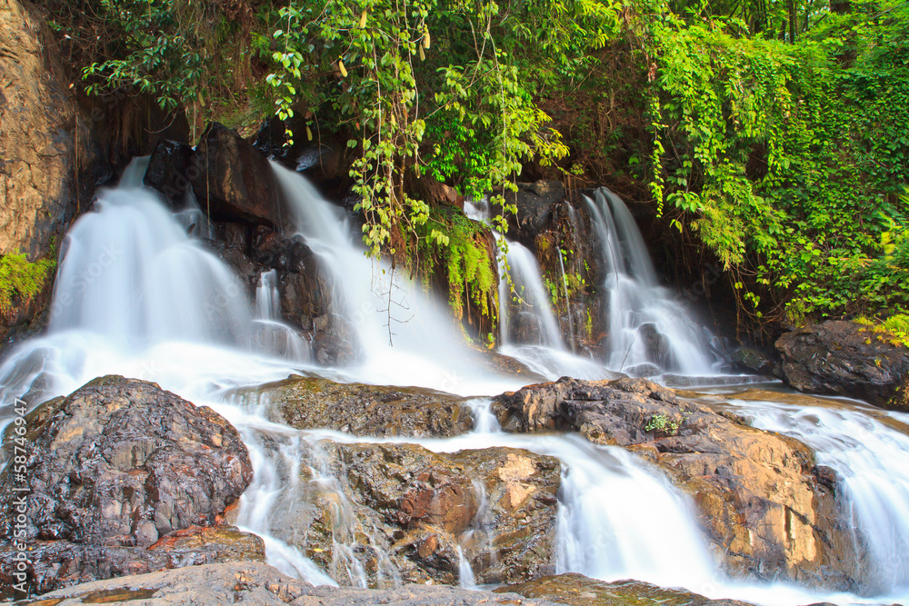 Pha Hua waterfall in Mae Hong Son province of Thailand