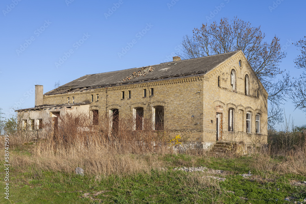 Ruins of an old manor house