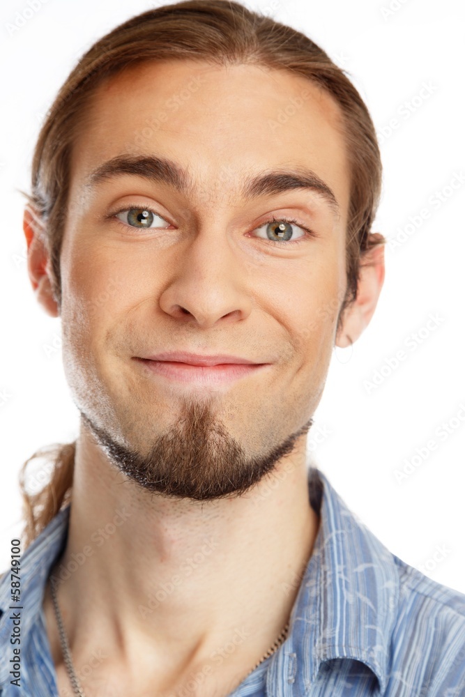 Fototapeta premium Young handsome man with beard